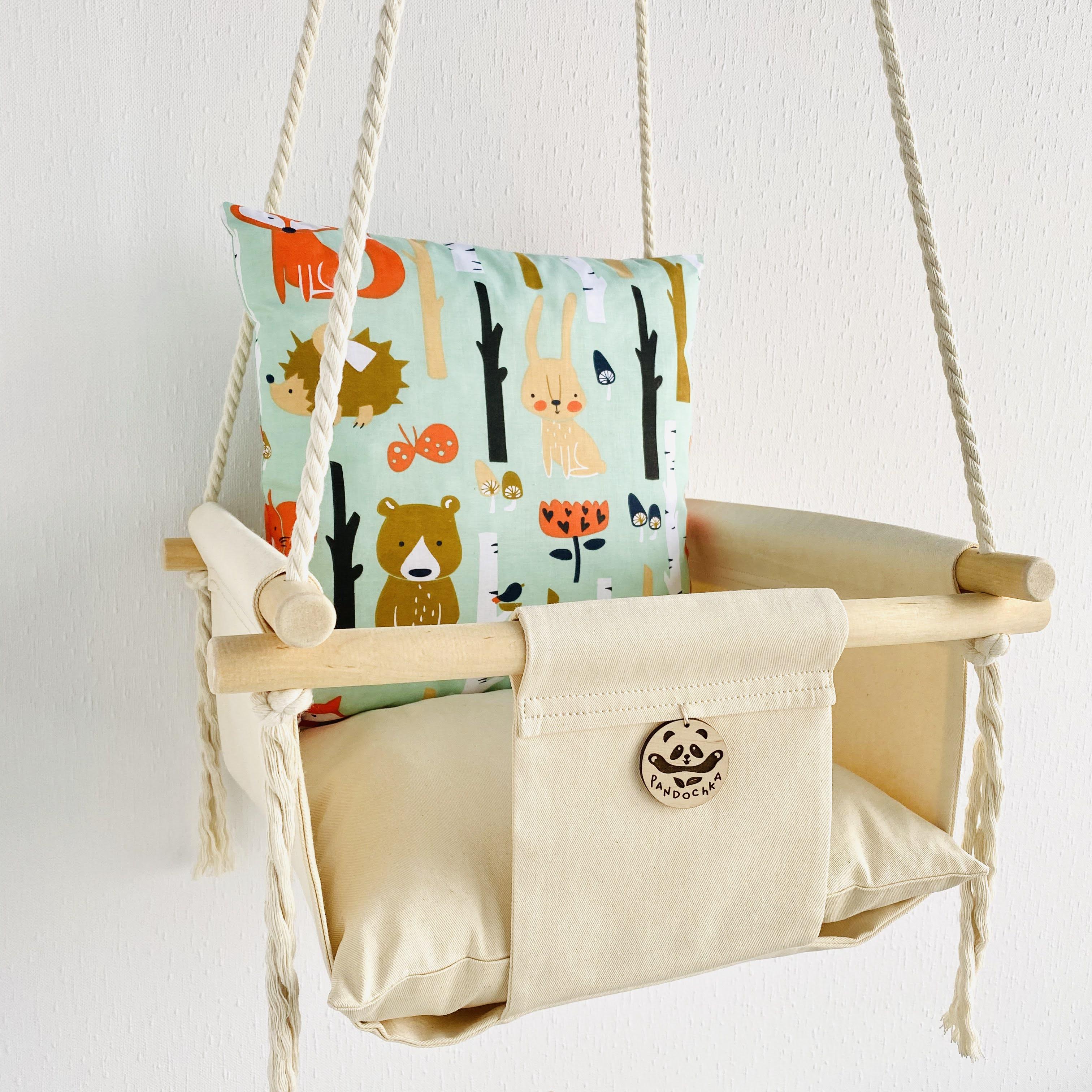 Тканинна дитяча гойдалка 40х40 см Лісові тварини (1850386-De) - фото 2