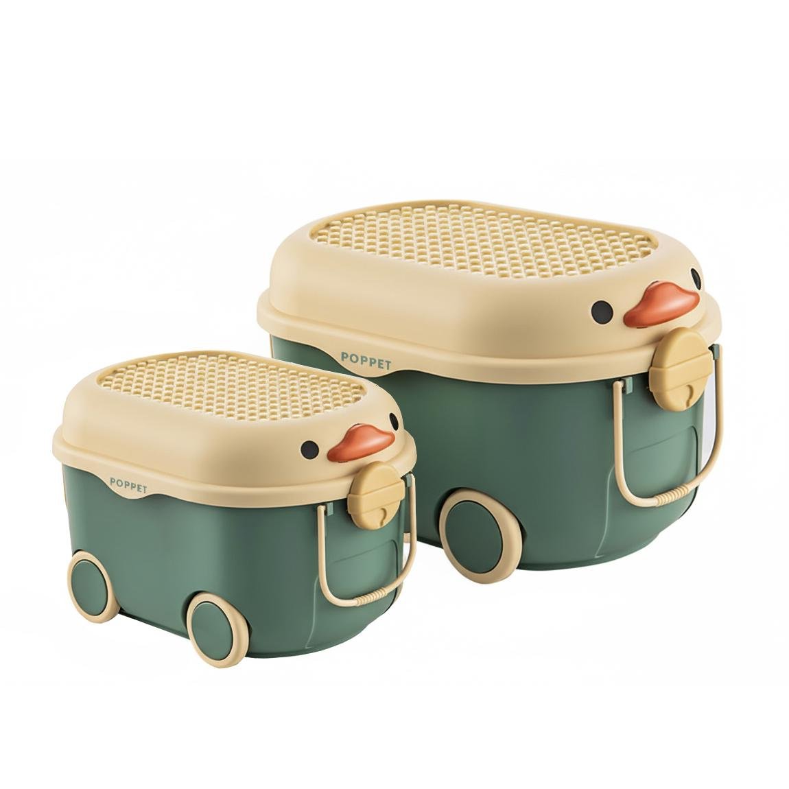 Комплект ящиков для хранения игрушек Poppet Утенок (PP-001G-LM) Комплект ящиков для хранения игрушек Poppet Утенок (PP-001G-LM)
