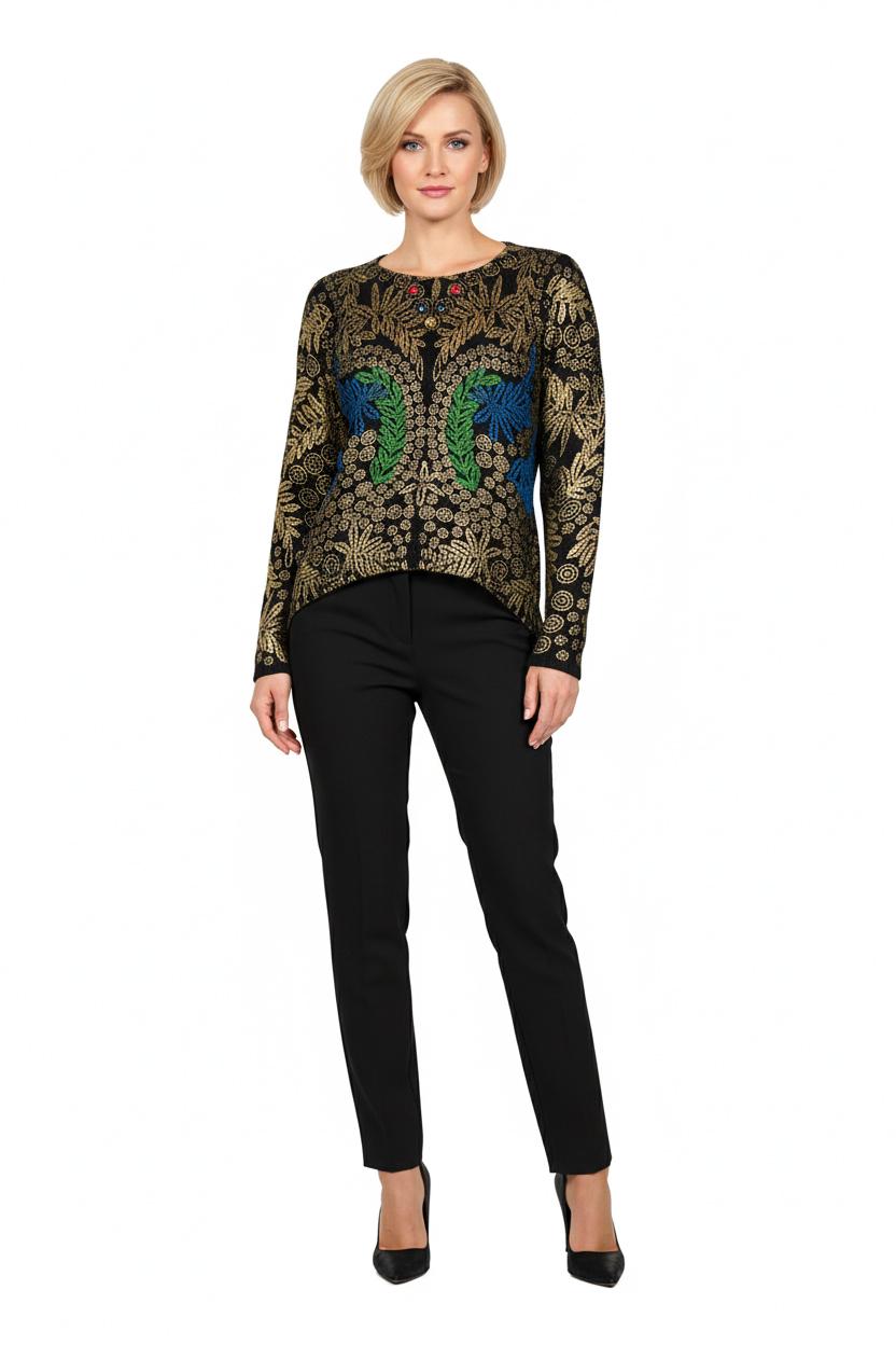 Свитер женский демисезонный Lowett LW-835306 р. 42 Черный (17852191) - фото 4 Свитер женский демисезонный Lowett LW-835306 р. 42 Черный (17852191) - фото 4