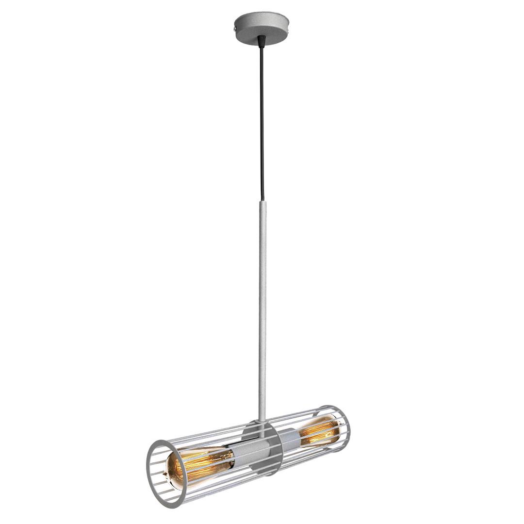 Светильник подвесной MSK ELECTRIC Malta в лофт стиле под две лампы Е27 Серый (MR 1041 GR) - фото 2 Светильник подвесной MSK ELECTRIC Malta в лофт стиле под две лампы Е27 Серый (MR 1041 GR) - фото 2