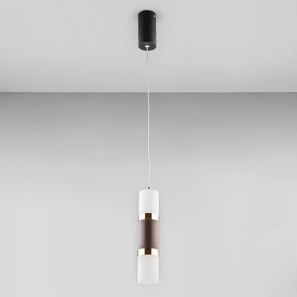 Люстра подвесная светодиодная Light House DL-19324 Led 8W Черный с белым