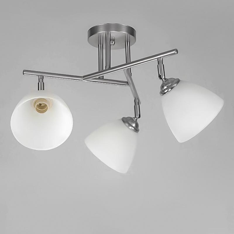 Люстра потолочная Light House NM-15993/3 CR+WT на три лампы Хром