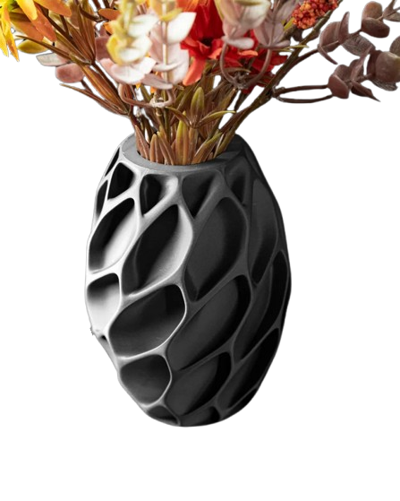Ваза декоративная скульптурная из эко-пластика