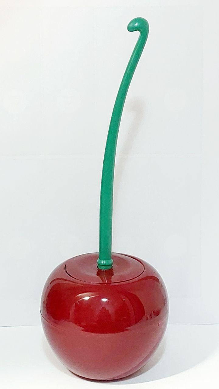 Йоржик для унітазу Supretto Червона вишня з червоною щіткою (Т-1017)