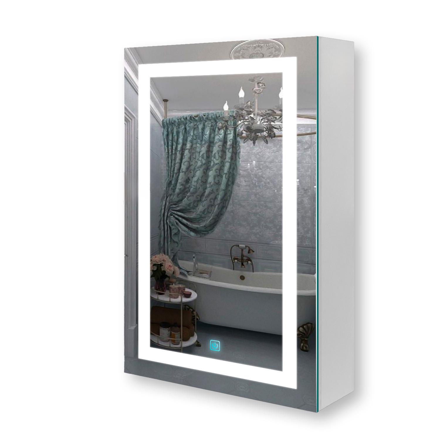 Зеркальный шкаф Premium G14-50 с LED-подсветкой и сенсорной кнопкой