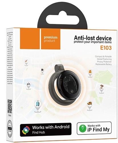 Трекер для пошуку речей Hoco E103 Bluetooth Apple Find My/Google Find Hub Чорний (3154006212) Трекер для пошуку речей Hoco E103 Bluetooth Apple Find My/Google Find Hub Чорний (3154006212)