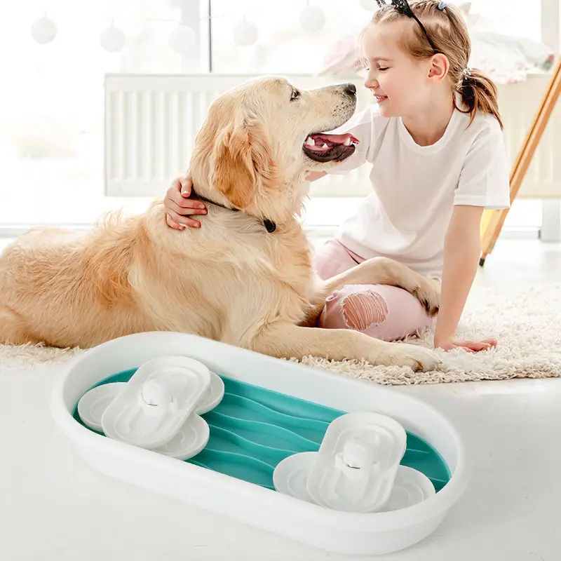 Годівниця лабіринт Slow Food Bowl For Pets для повільного годування тварин подвійна (29370119) - фото 6