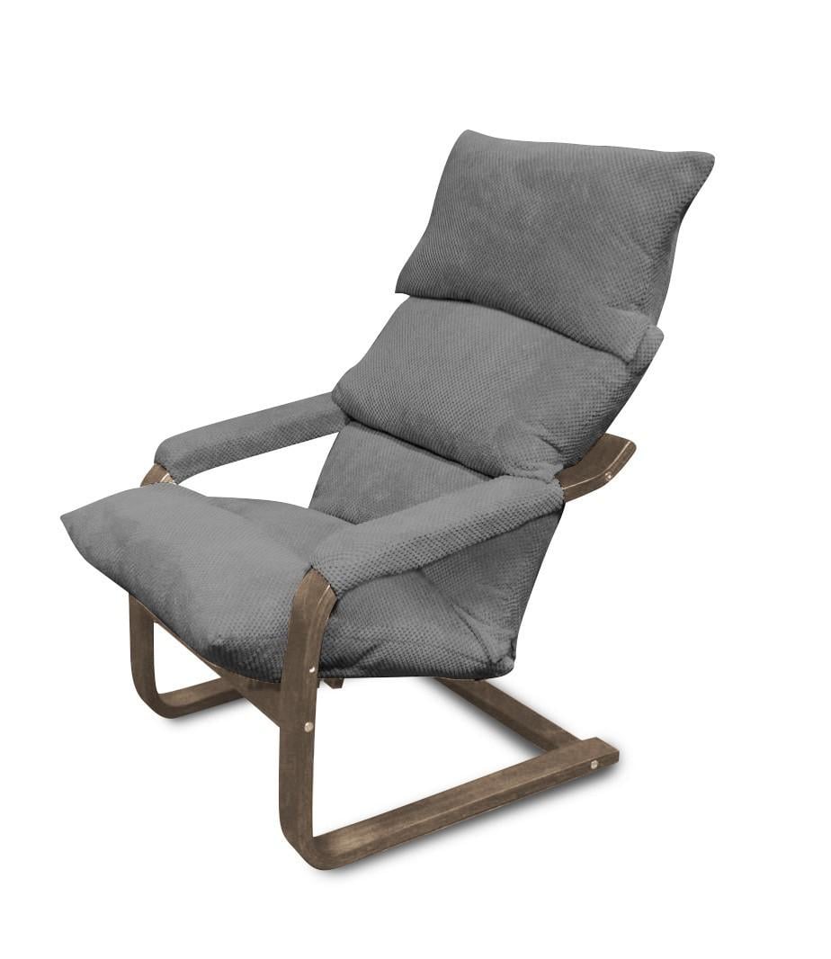 Мягкое кресло трансформер Trone4you Серый/Пепел