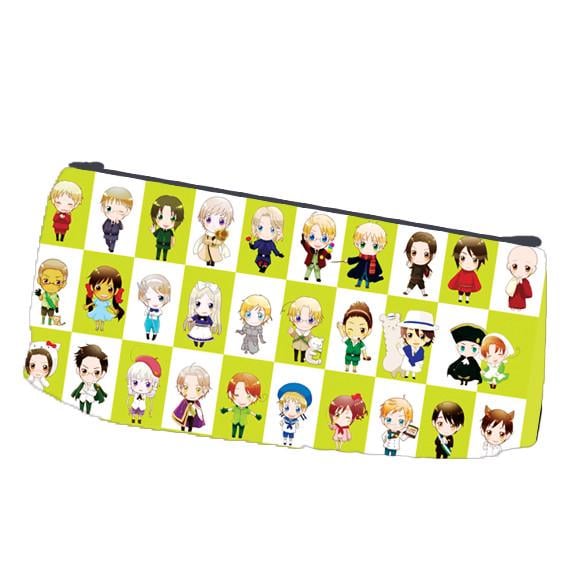 Пенал школьный аниме Хеталия Hetalia двухсторонний 22х11 см (pn_0103)