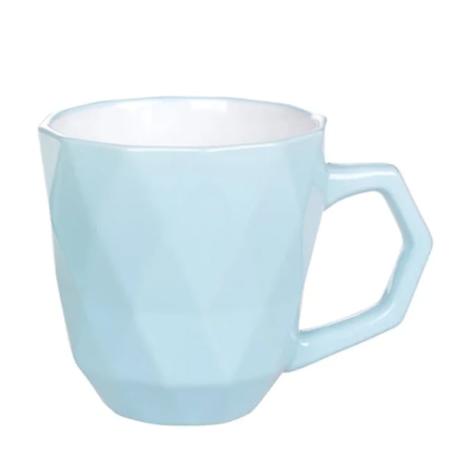 Чашка керамическая Flora Ромб 0,35 л Голубой (31998)