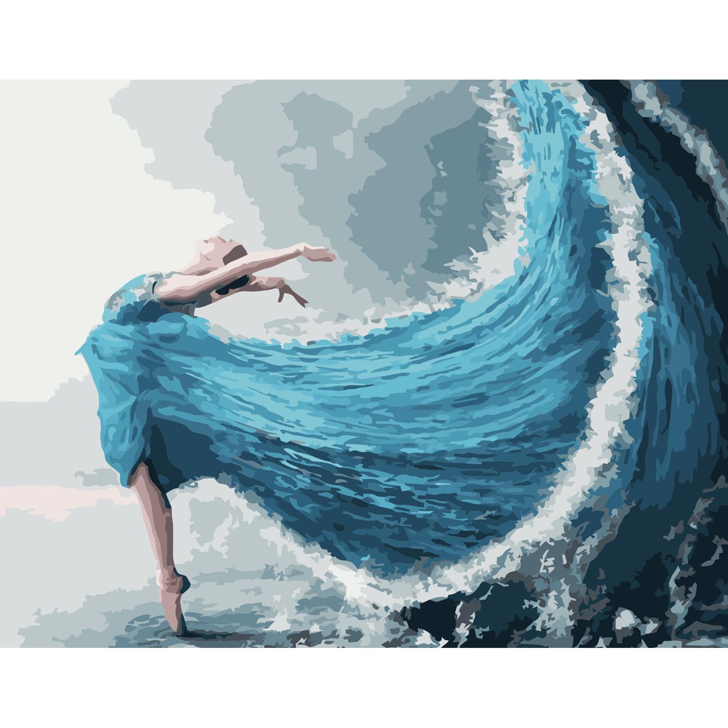 Картина по номерам Strateg Душа-море 40x50 см (VA-3661)