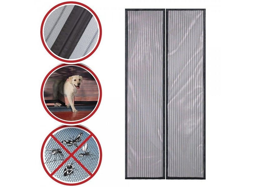 Антимоскитная сетка Magnetic Mesh на магнитах фиолетовая - фото 2 Антимоскитная сетка Magnetic Mesh на магнитах фиолетовая - фото 2