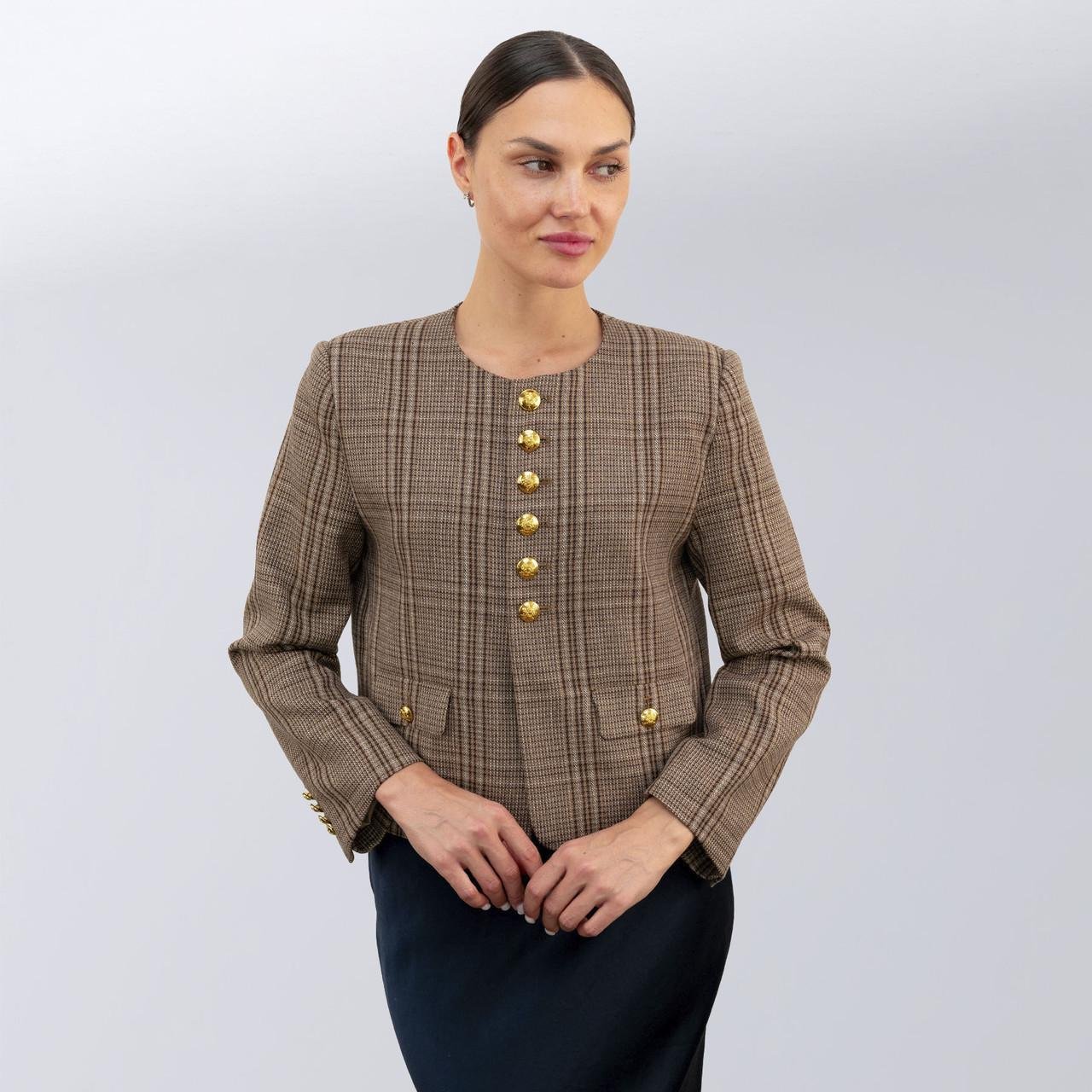 Жакет жіночий повсякдений Celine S Коричневий (2588762953) - фото 2 Жакет жіночий повсякдений Celine S Коричневий (2588762953) - фото 2