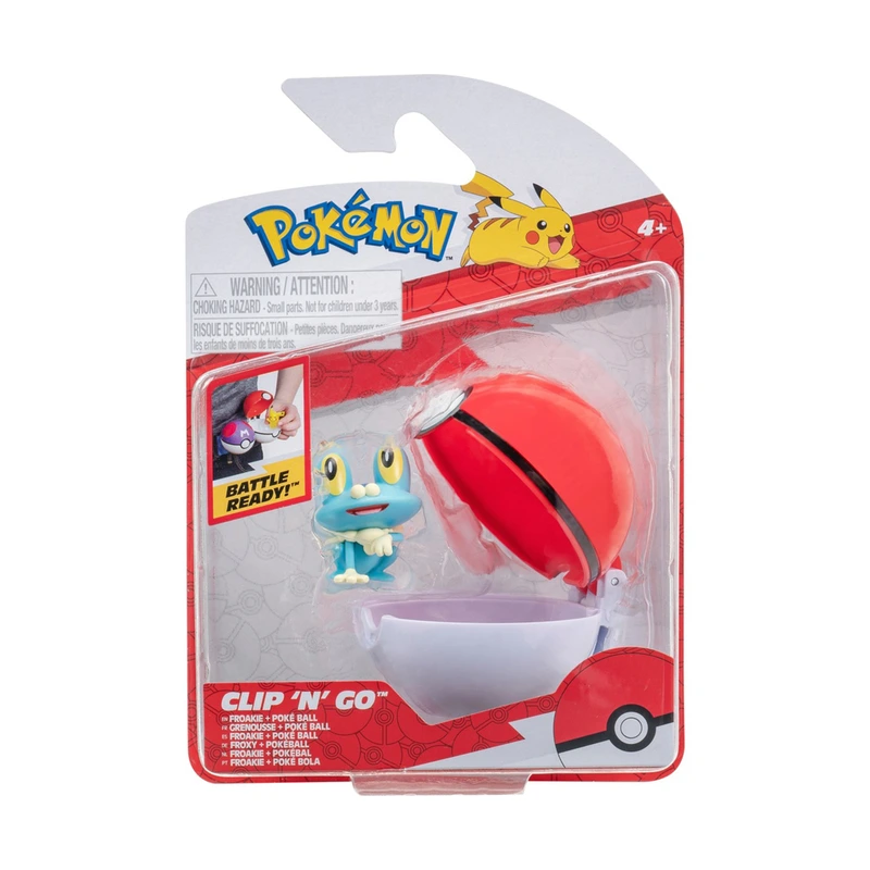 Ігровий набір POKEMON W14 ФРОКІ В ПОКЕБОЛІ ігрова фігурка/покебол (21896)