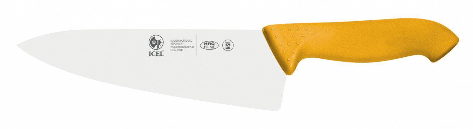 Ніж шеф-кухаря Icel Horeca Prime 200 мм Жовтий (28300.HR10000.200)