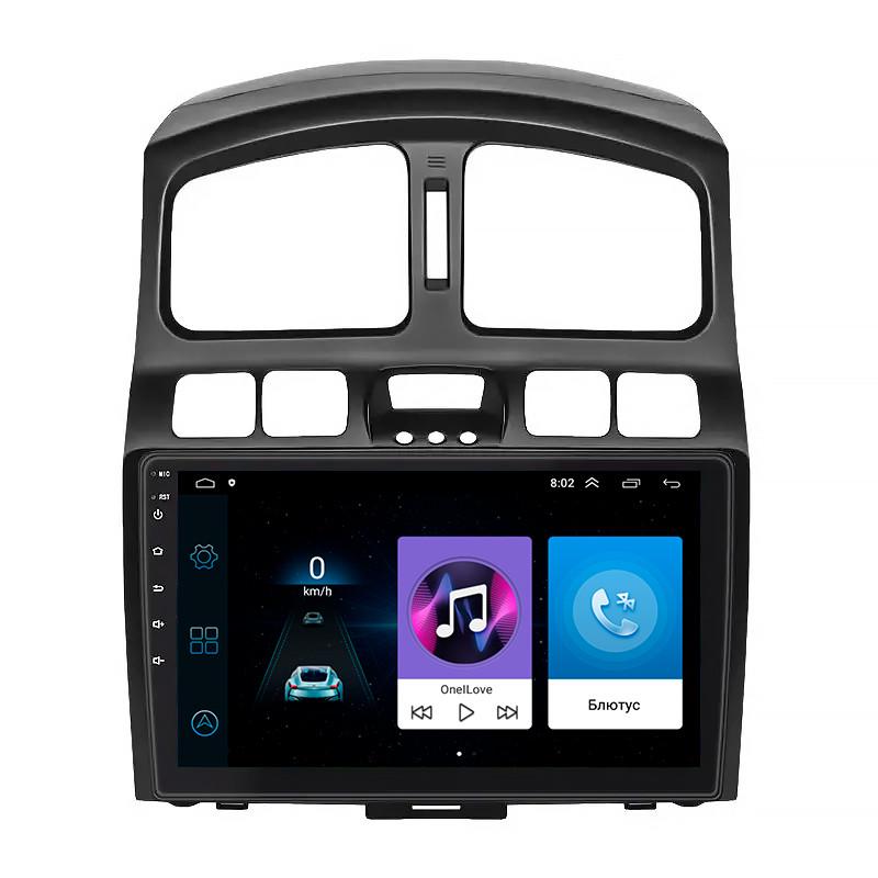 Магнитола штатная Lesko 9" для Hyundai Santa Fe I 2000-2012 1/16Gb Wi-Fi GPS Base