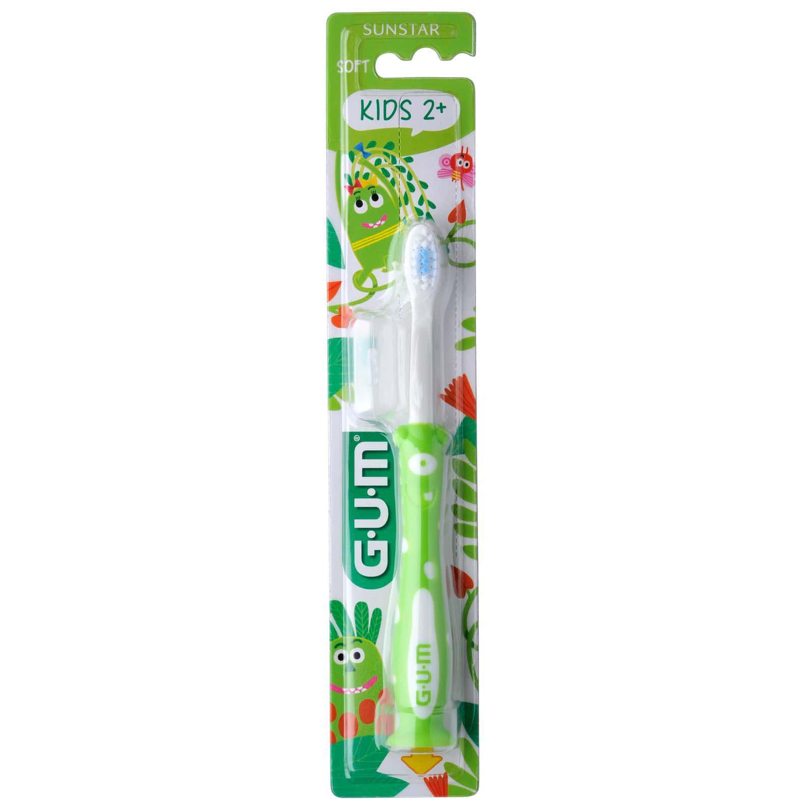 Зубная щетка детская GUM Kids от 3 до 6 лет Зеленый (897)