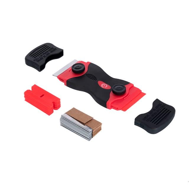 Ніж-скребок Intertool з комплектом лез для чищення скла і роботи з самоклеючими плівками (HT-0559)