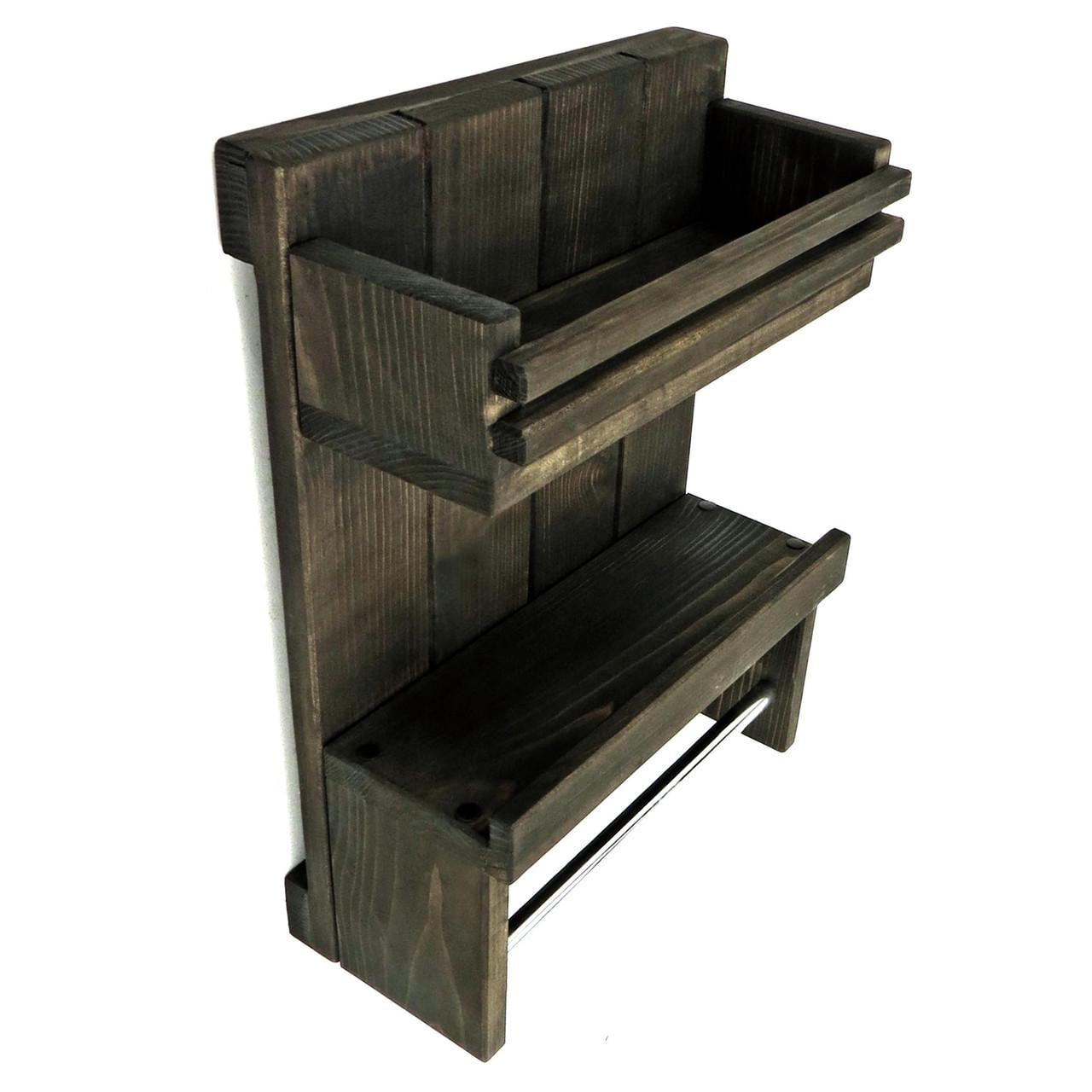 Полка для ванной из дерева Кобленц Мокко (ВНП/002410)