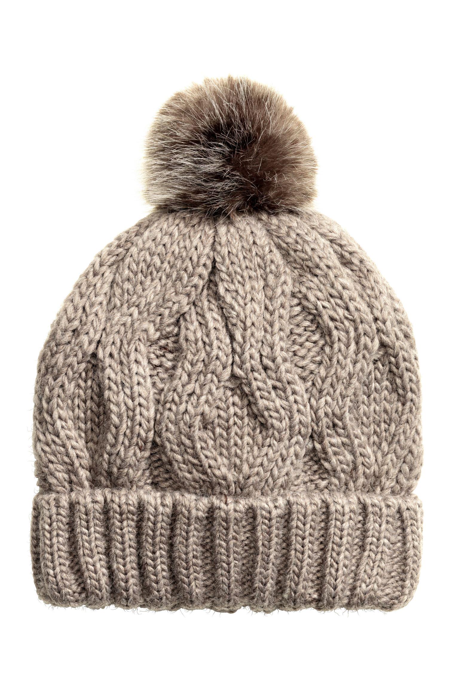 Шапка в'язана One Size Темно-бежевий (2243146ral)