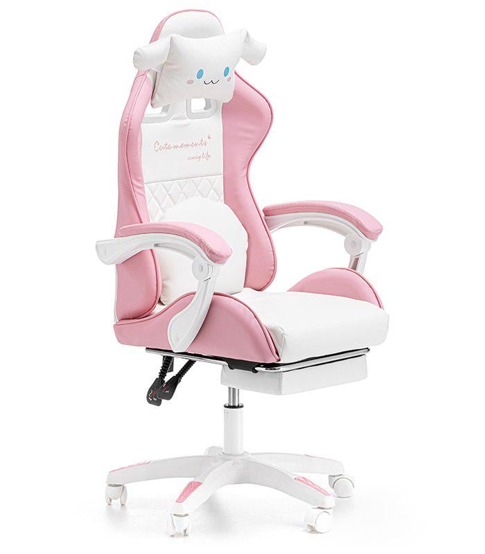 Крісло геймерське дитяче G892 з подушками та підставкою для ніг Рожевий (24096834) - фото 2