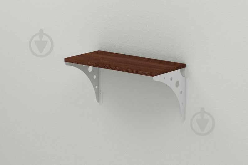 Полка настенная Ferrum-decor Ханди 2 240x500x240 металл Белый ДСП Венге 16 мм (XND0010)
