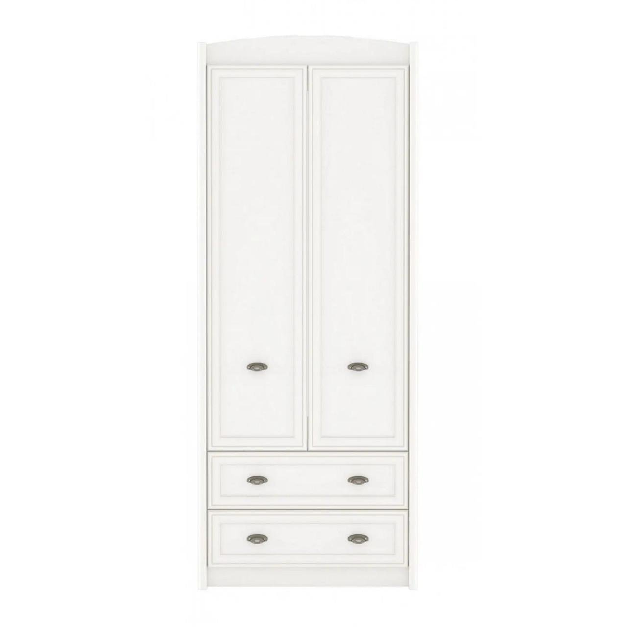 Шкаф распашной с ящиками Гербор Салерно SZF2D2S Белый (GRB-1447)