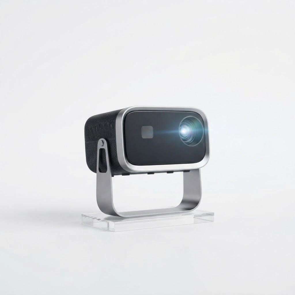 Проєктор портативний Smart Projector 5000 Лм LED 1280x720 Wi-Fi Keystone з динаміком Сірий (G9376)