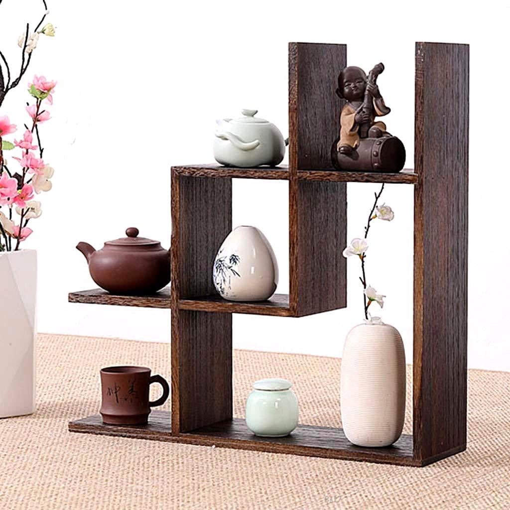 Полка настенная из дерева Крона левая Мокко (НСП-107710)