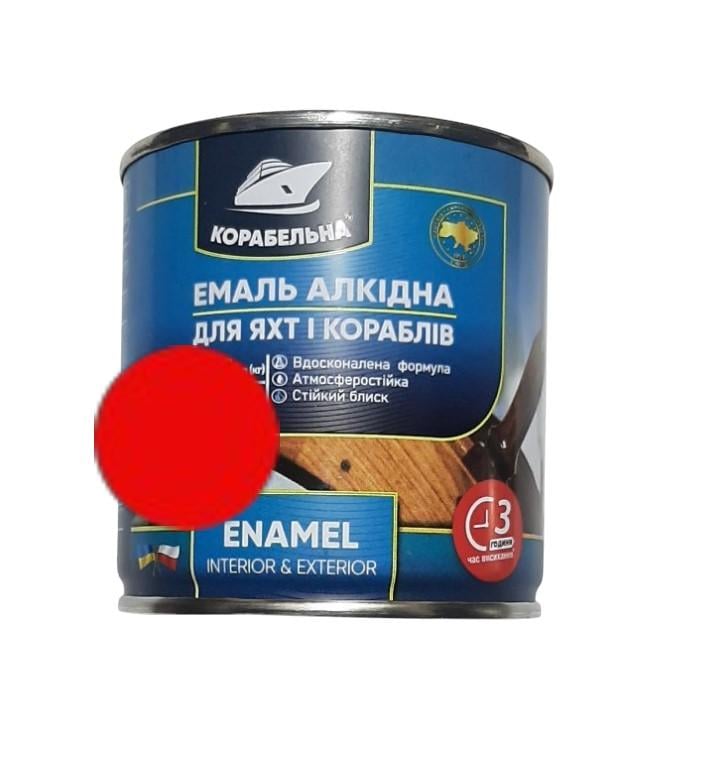 Эмаль алкидная Корабельная 0,9 кг Красный (2146894206)