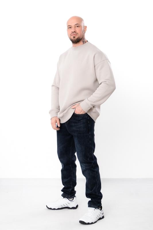 Джинси чоловічі зимові Носи Своє на флісі завуженого крою плюс сайз р. 34 Темно-синій (17221) - фото 2