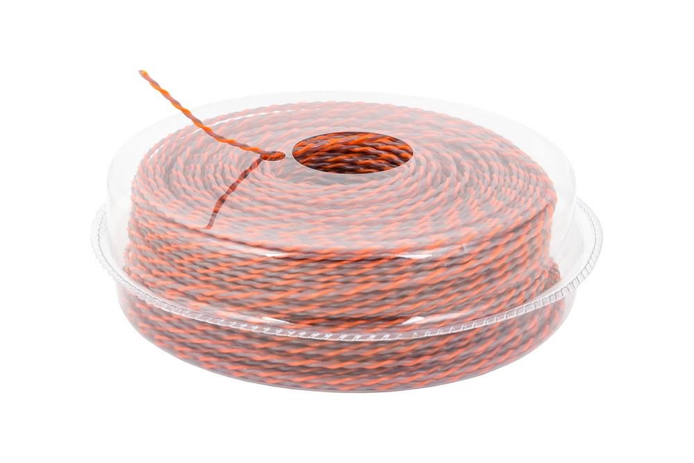 Жилка для тримера безшумна Mastertool Spiral 2,40 мм 90 м (19-1612)