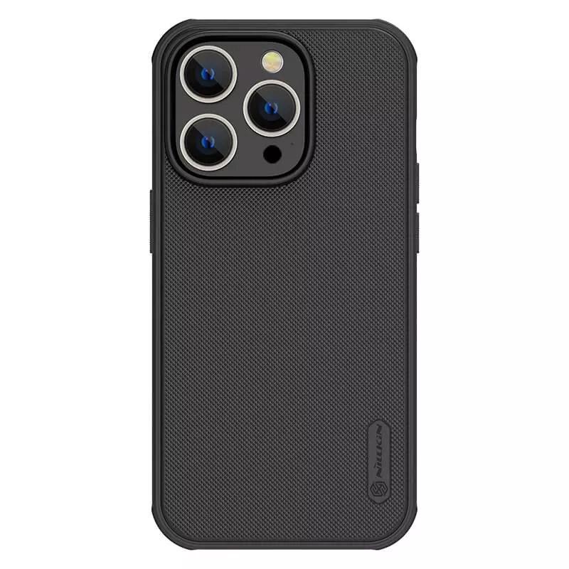 Противоударный Чехол Nillkin Matte Pro для Apple iPhone 14 Pro (6.1") Черный / Black - фото 1