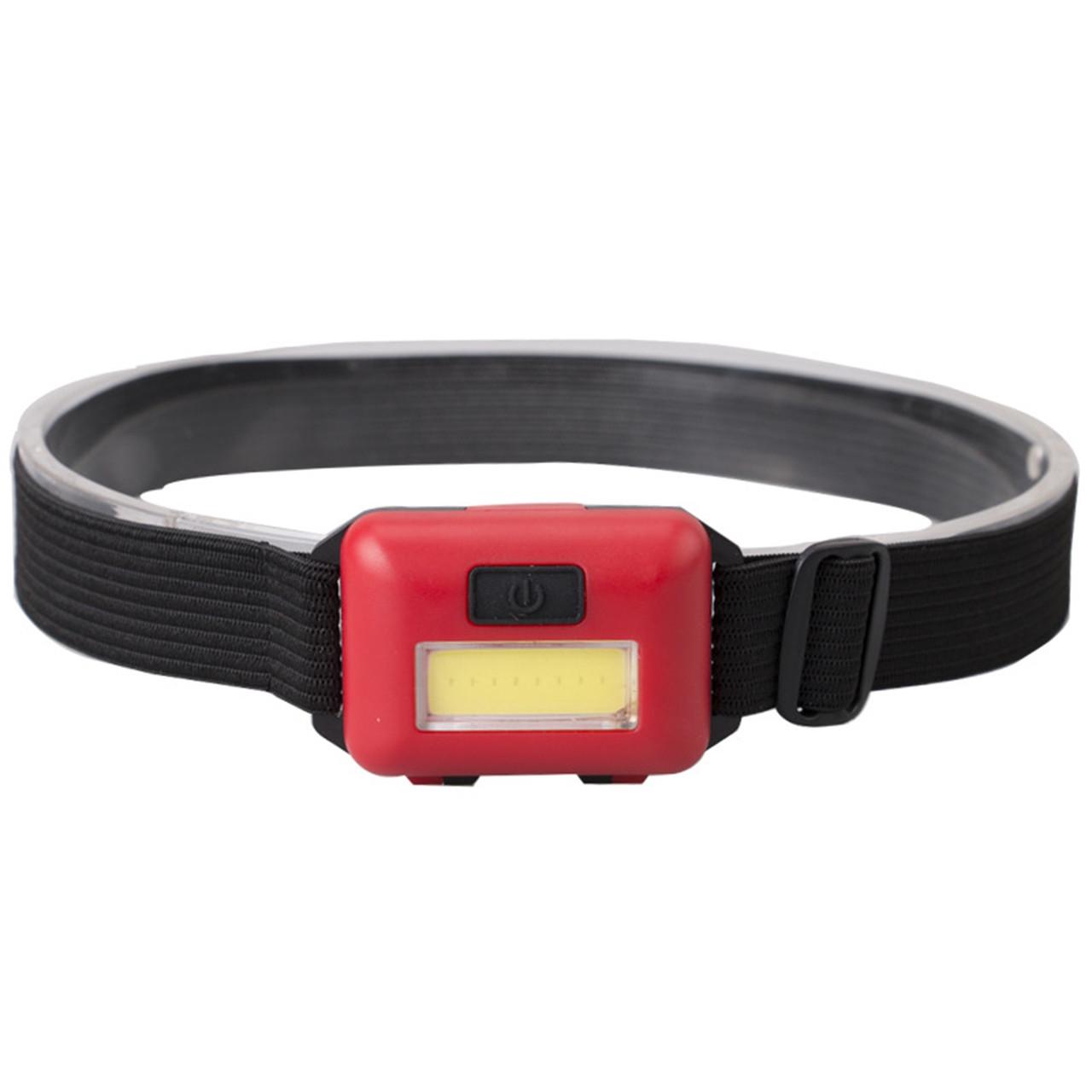 Фонарь налобный аккумуляторный Headlamp 10W COB Красный