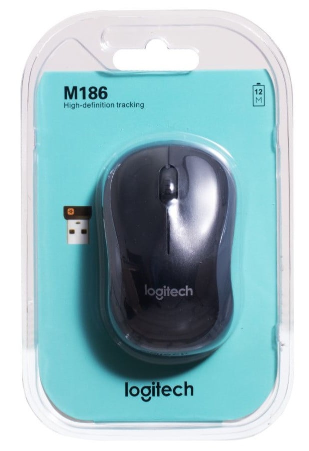 Комп'ютерна миша бездротова M186 M185 Wireless Black
