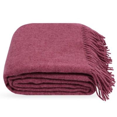 Плед меланж 140х200 см Темно-вишневый - фото 1 Плед меланж 140х200 см Темно-вишневый - фото 1
