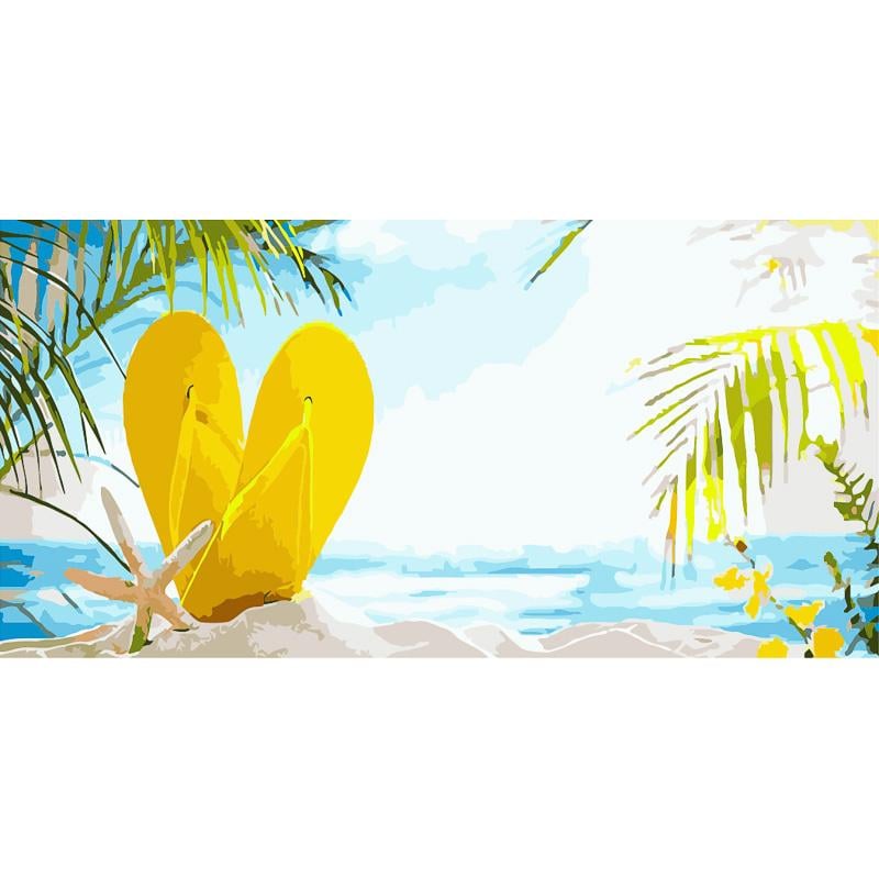 Картина по номерам Strateg Премиум Отдых 50х25 см (WW054)