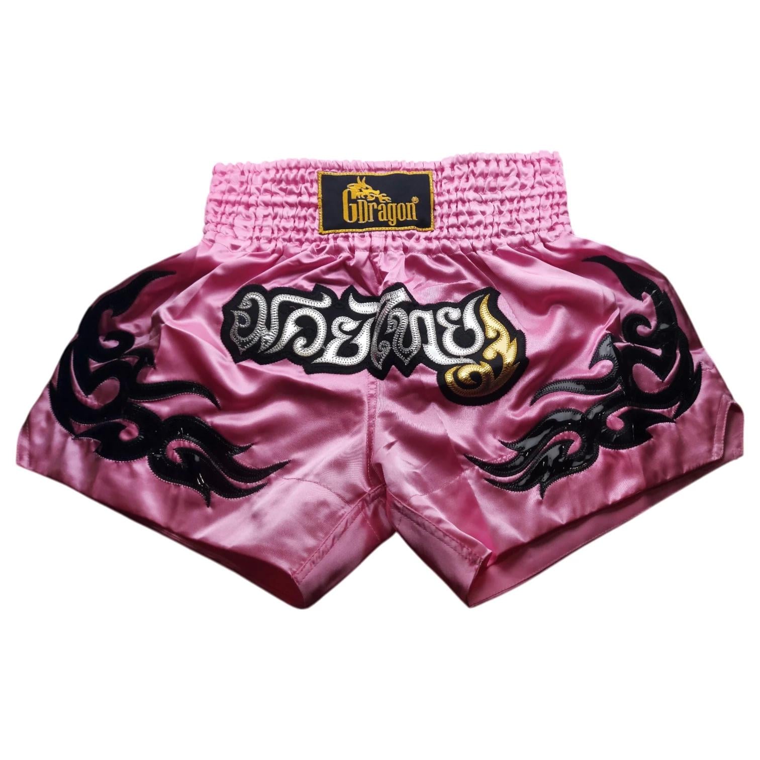 Шорты для тайского бокса GDragon Sport унисекс M Розовый (4_1_M_11)