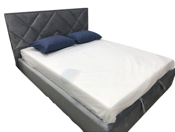 Кровать двуспальная Dracar Comfort 140х200 см Allure с подъемным механизмом и нишей для белья Синий Кровать двуспальная Dracar Comfort 140х200 см Allure с подъемным механизмом и нишей для белья Синий