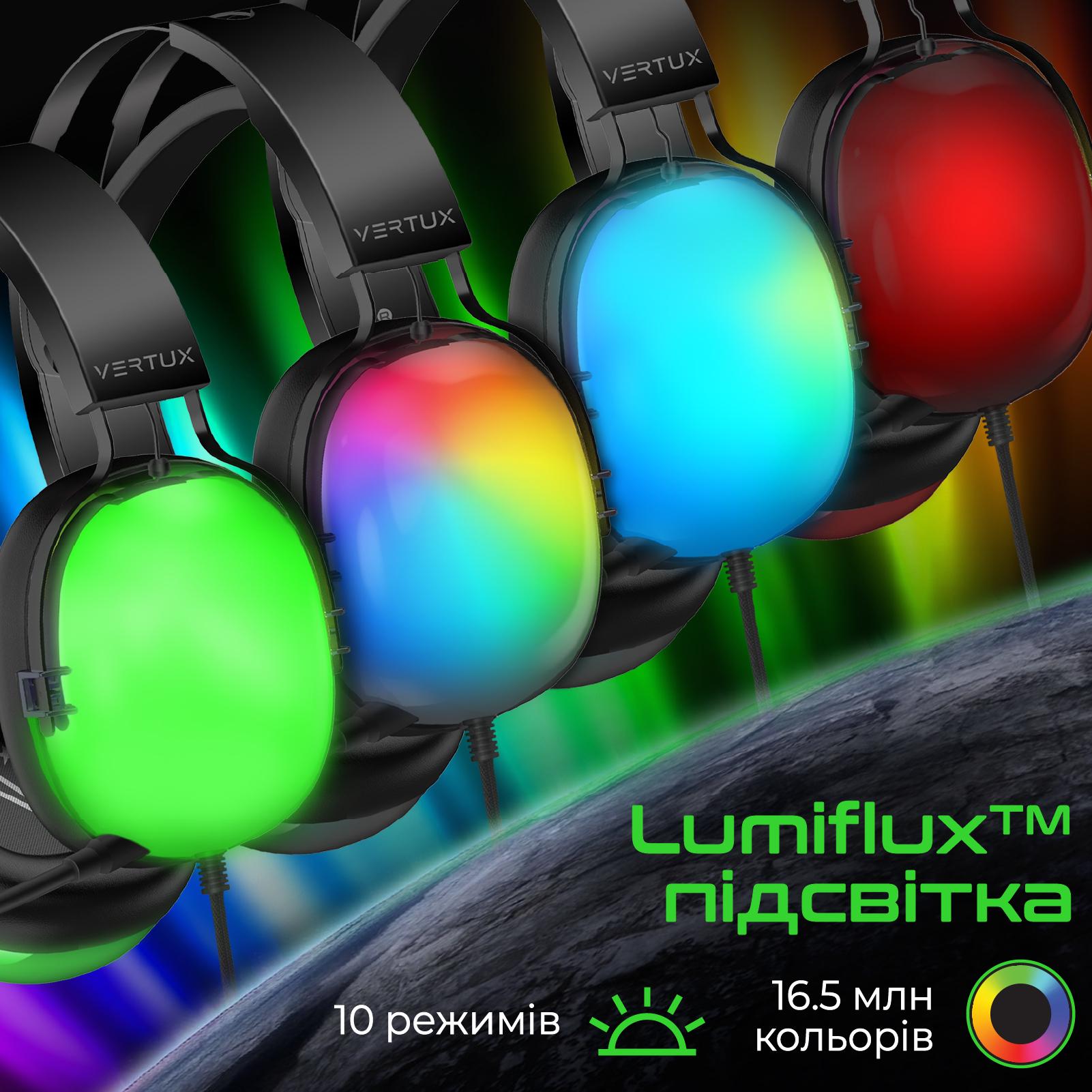 Гарнітура Vertux Sirius провідна USB з 7.1 об'ємним звуком кабель 2,1 м Чорний (626233) - фото 3 Гарнітура Vertux Sirius провідна USB з 7.1 об'ємним звуком кабель 2,1 м Чорний (626233) - фото 3