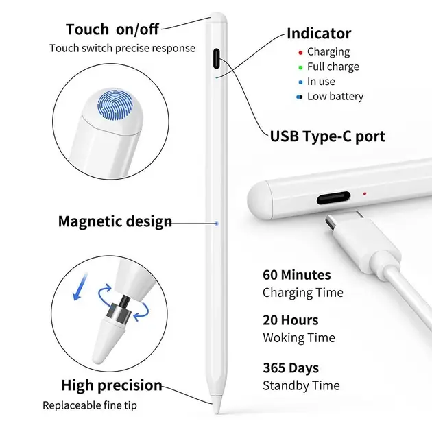 Стилус для планшета и телефона Universal Stylus Pen (TP-322) - фото 5