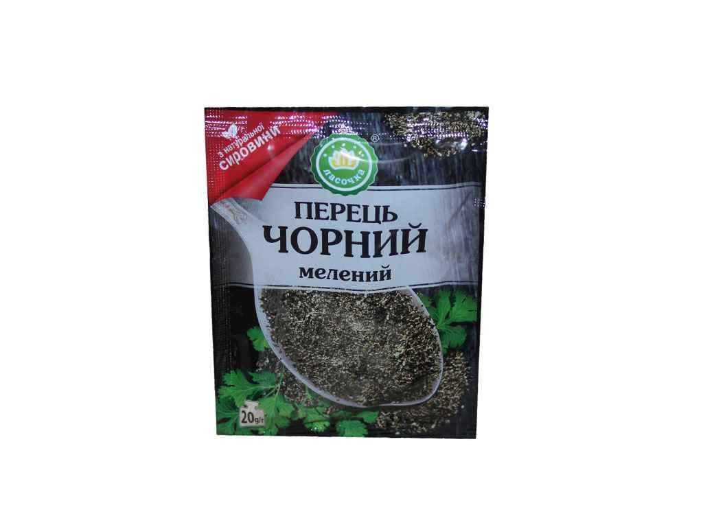 Перец черный Ласочка молотый 20 г (317003) Перец черный Ласочка молотый 20 г (317003)