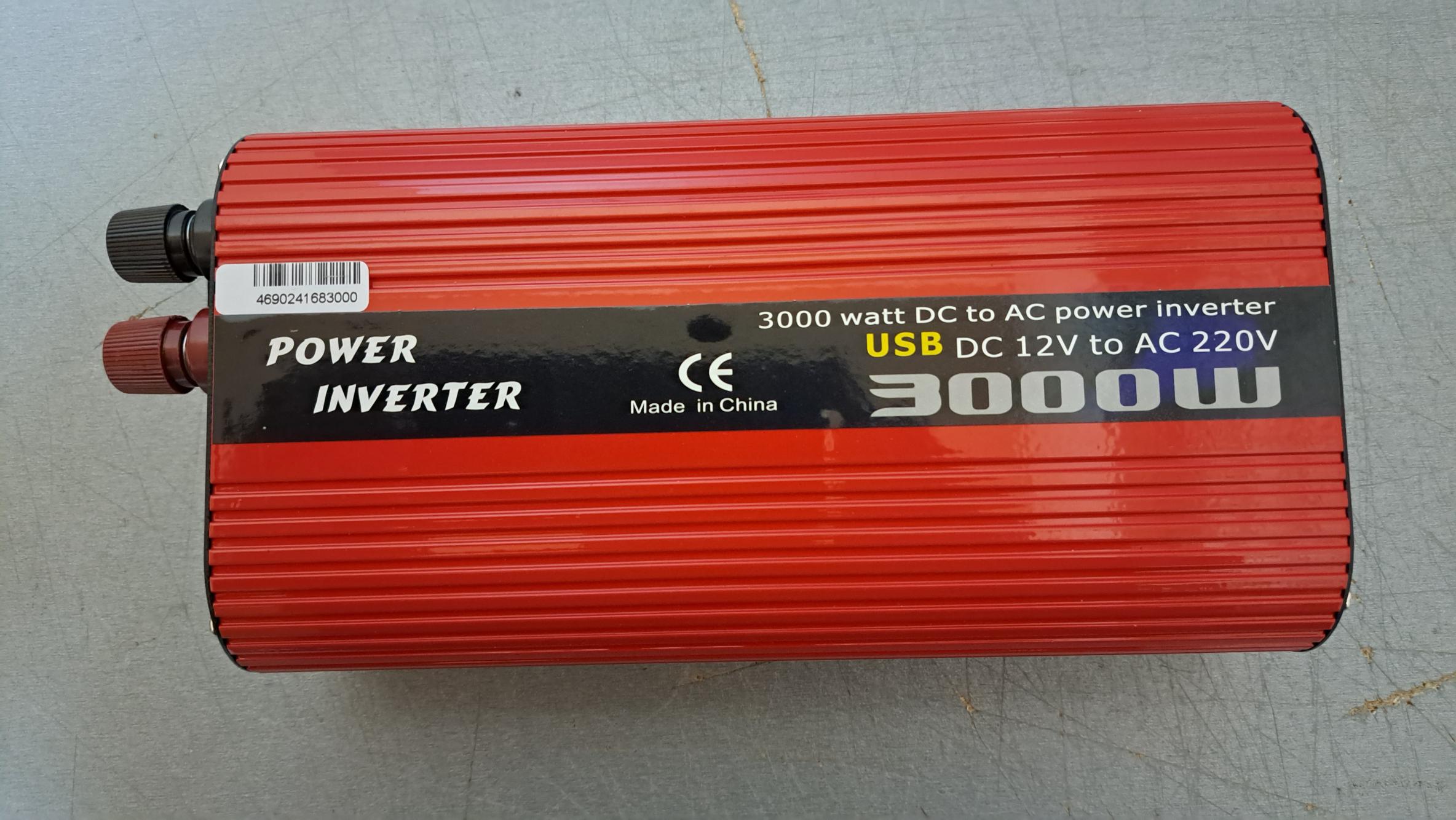 Преобразователь напряжения WIMPEX 12-220V 3000W с удвоенным USB - фото 8