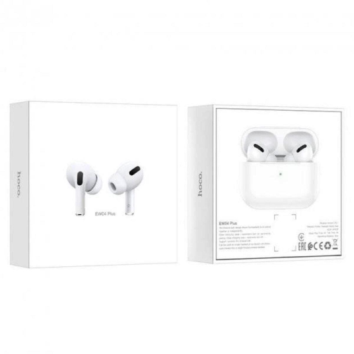 Навушники бездротові Hoco EW04 Plus True Wireless BT5.0 Headset 300 mAh White (6931474753892) - фото 7 Навушники бездротові Hoco EW04 Plus True Wireless BT5.0 Headset 300 mAh White (6931474753892) - фото 7
