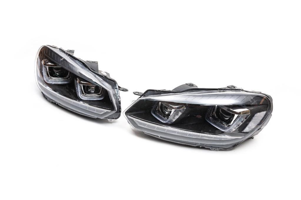 Фары передние LED для Volkswagen Golf 6 2 шт. Black (87332)