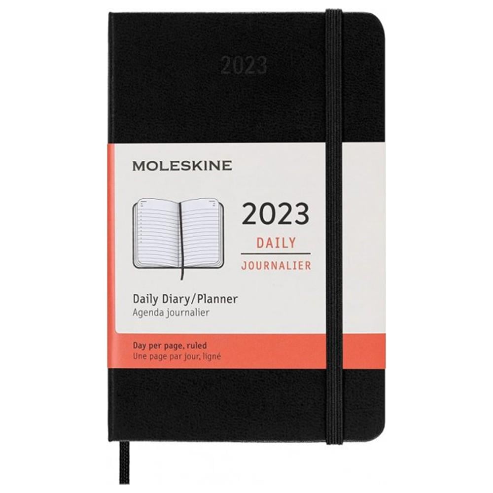 Ежедневник Moleskine 2023 карманный Черный (DHB12DC2Y23)