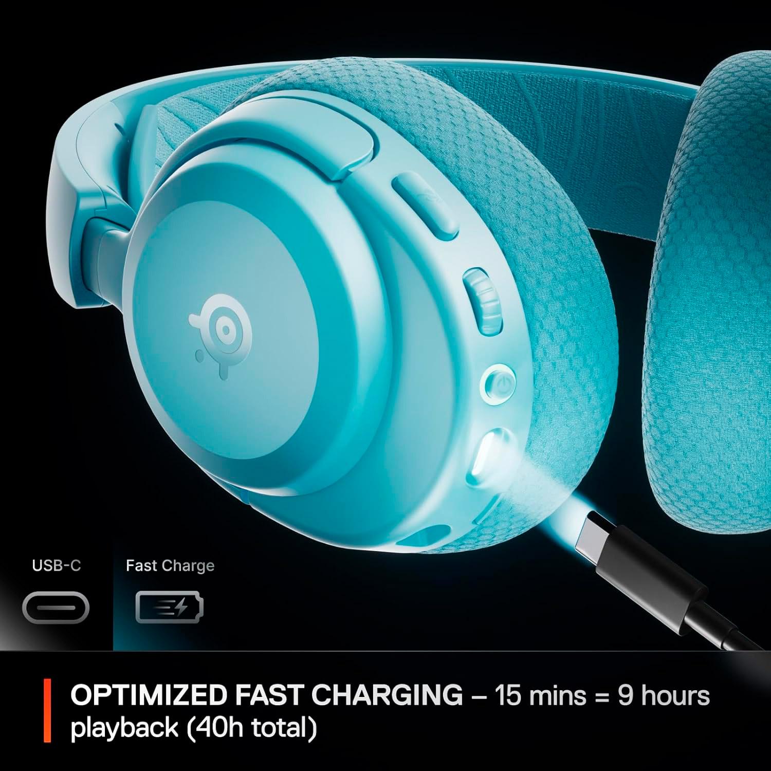 Беспроводные наушники SteelSeries Arctis Nova 3P Wireless MultiPlatform Aqua (61688) - фото 7 Беспроводные наушники SteelSeries Arctis Nova 3P Wireless MultiPlatform Aqua (61688) - фото 7