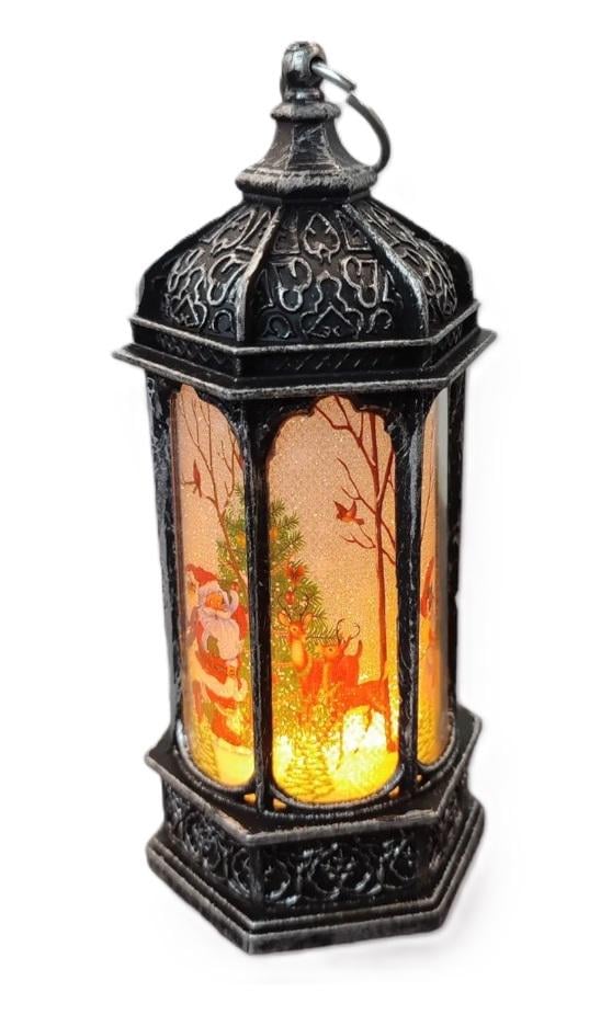 Лампа-фонарь новогодний Stenson R96334 с подсветкой 13,5x6,5 см (606846) Лампа-фонарь новогодний Stenson R96334 с подсветкой 13,5x6,5 см (606846)