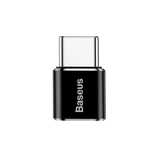 Адаптер BASEUS OTG Micro USB Type-C F/M 2,4 А Black (559987)
