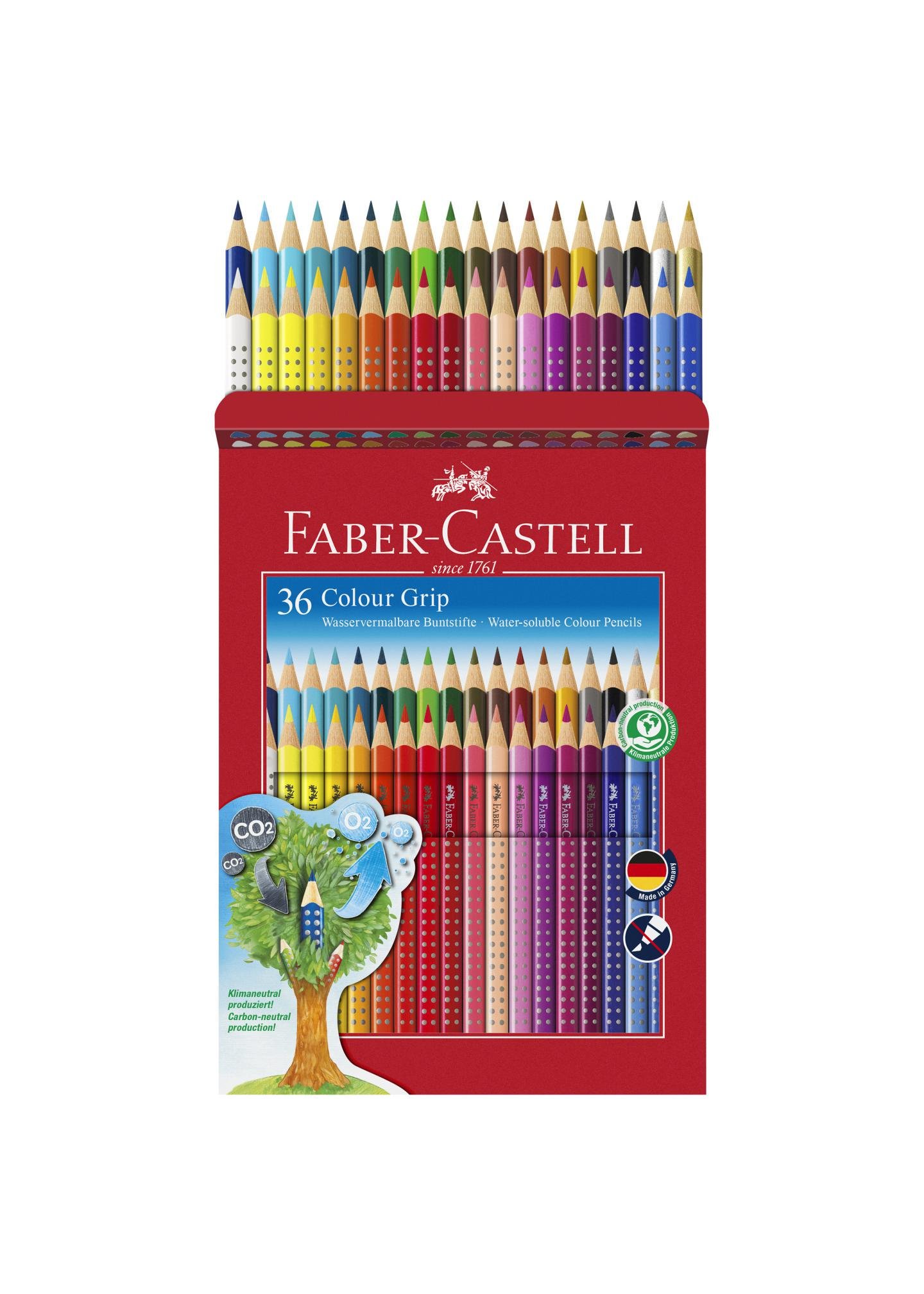 Набір олівців Faber-Castell Grip 2001 акварельні тригранні 36 кольорів (112442) - фото 2